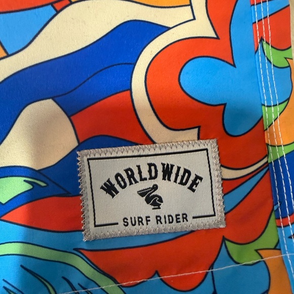 Sundek Colorful Wave Pattern Swim Trunks - Picture 4 of 4